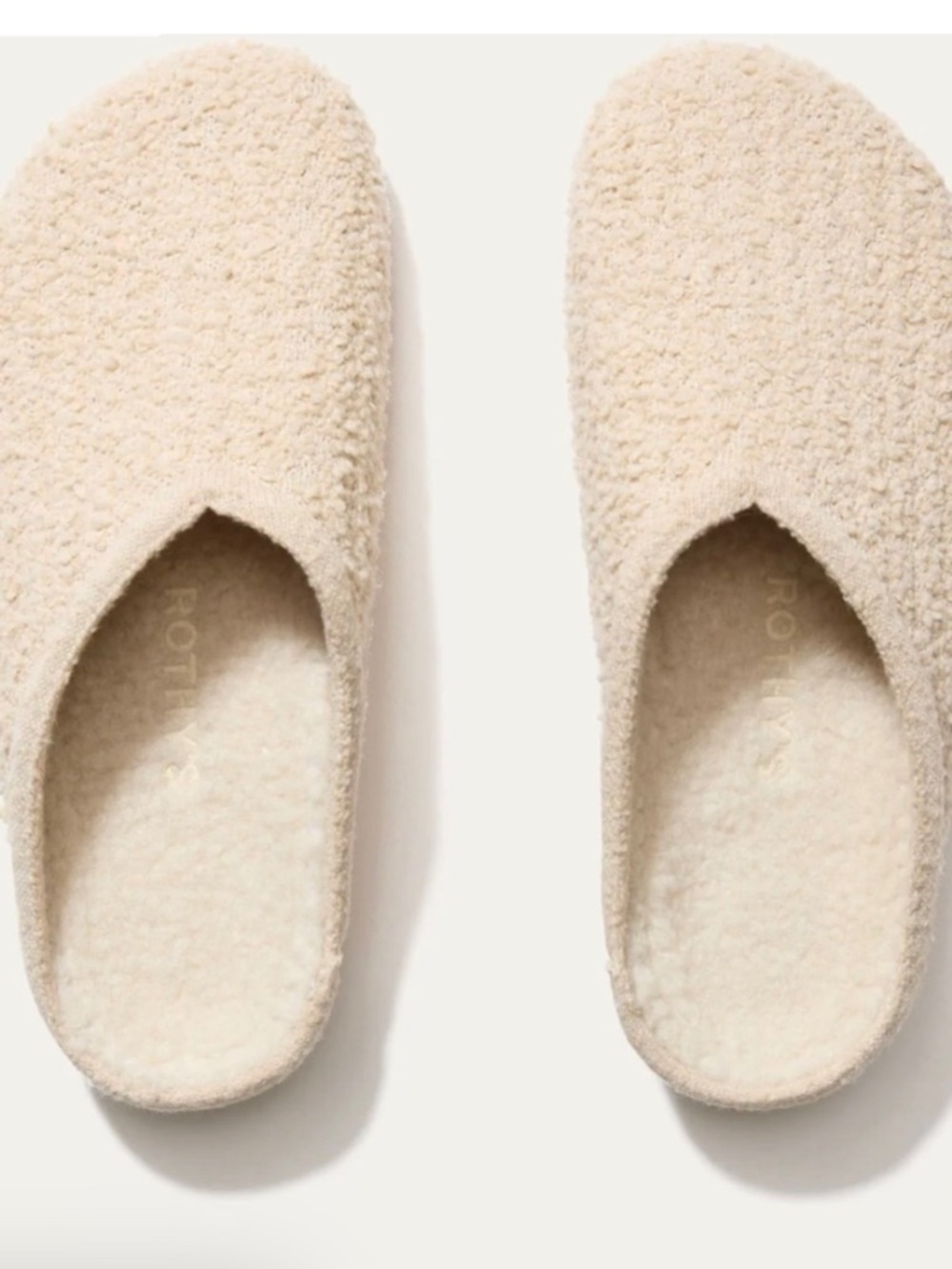 Rothy’s The Cozy Clog in Honeybun Bouclé Size 7